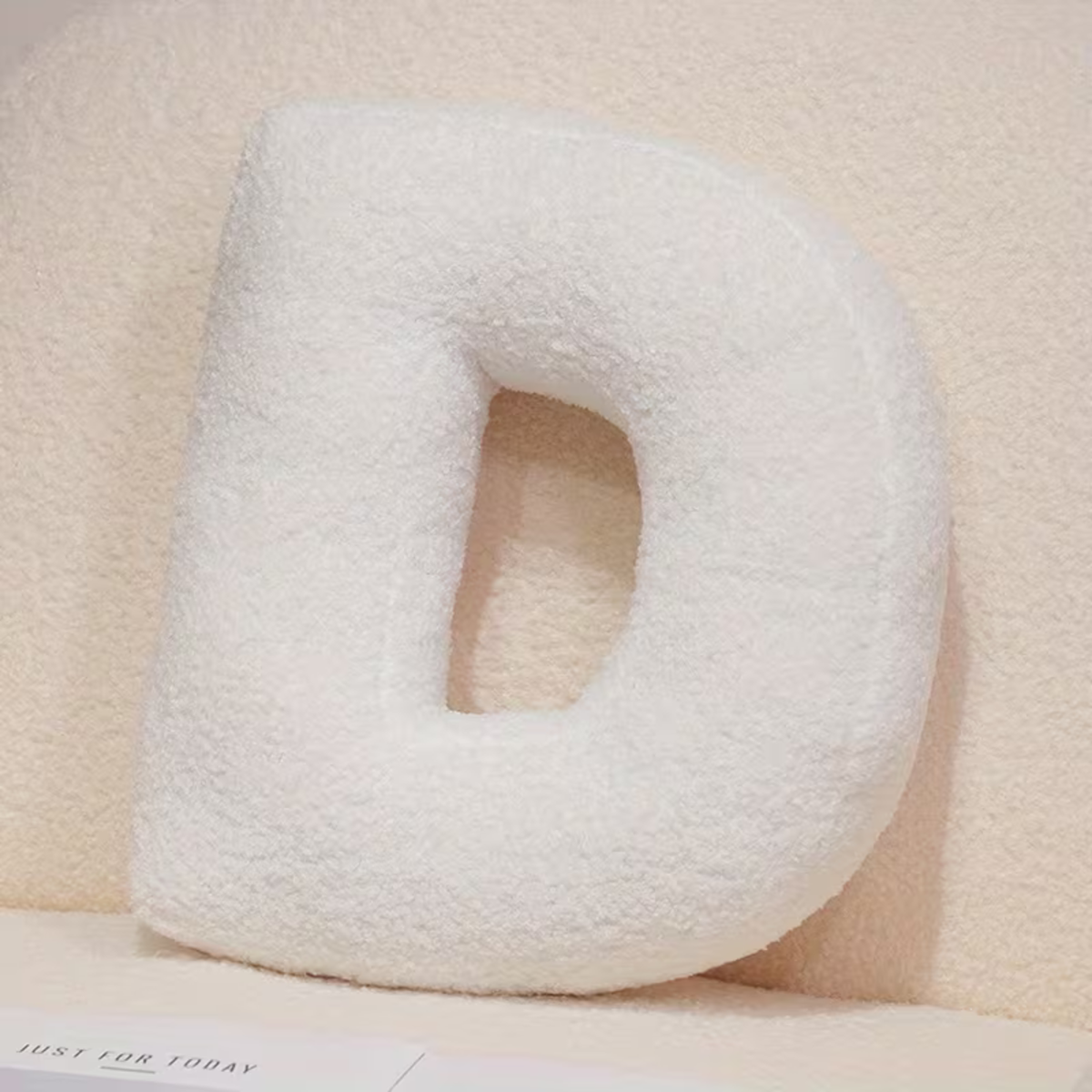 White Polyester Letter Decorative Pillow with PP Cotton Filling, view 14