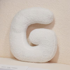 White Polyester Letter Decorative Pillow with PP Cotton Filling, view 17