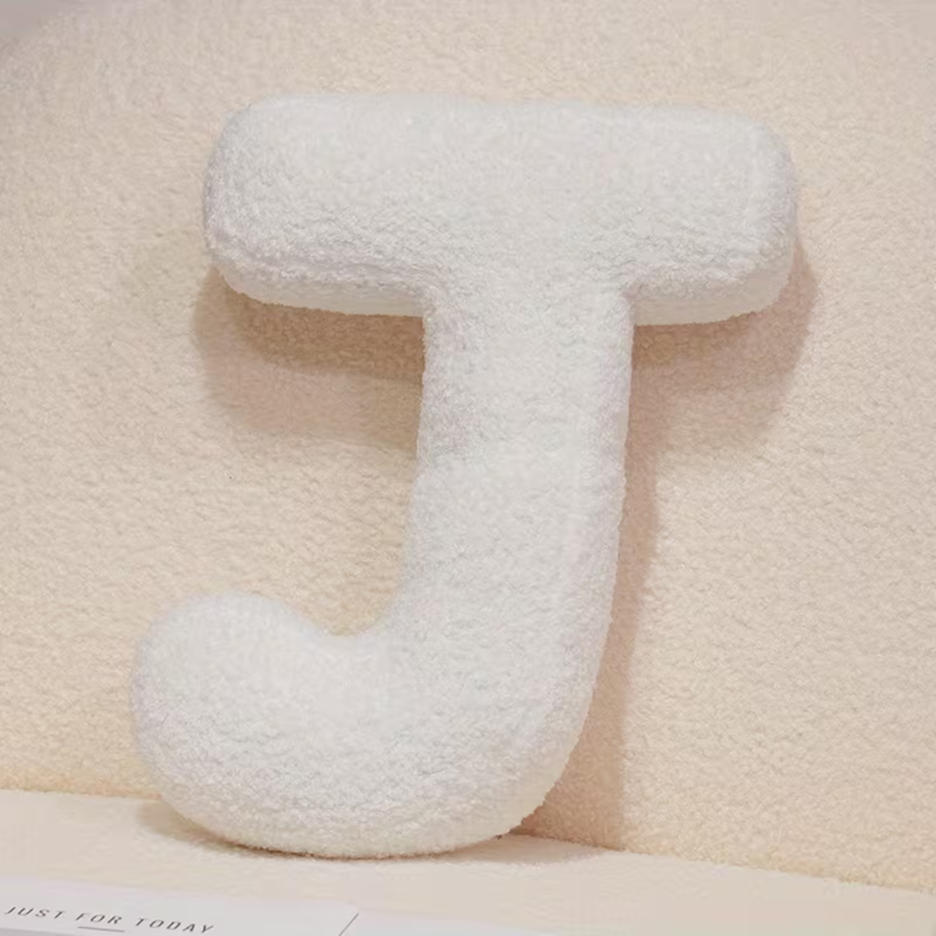 White Polyester Letter Decorative Pillow with PP Cotton Filling, view 20