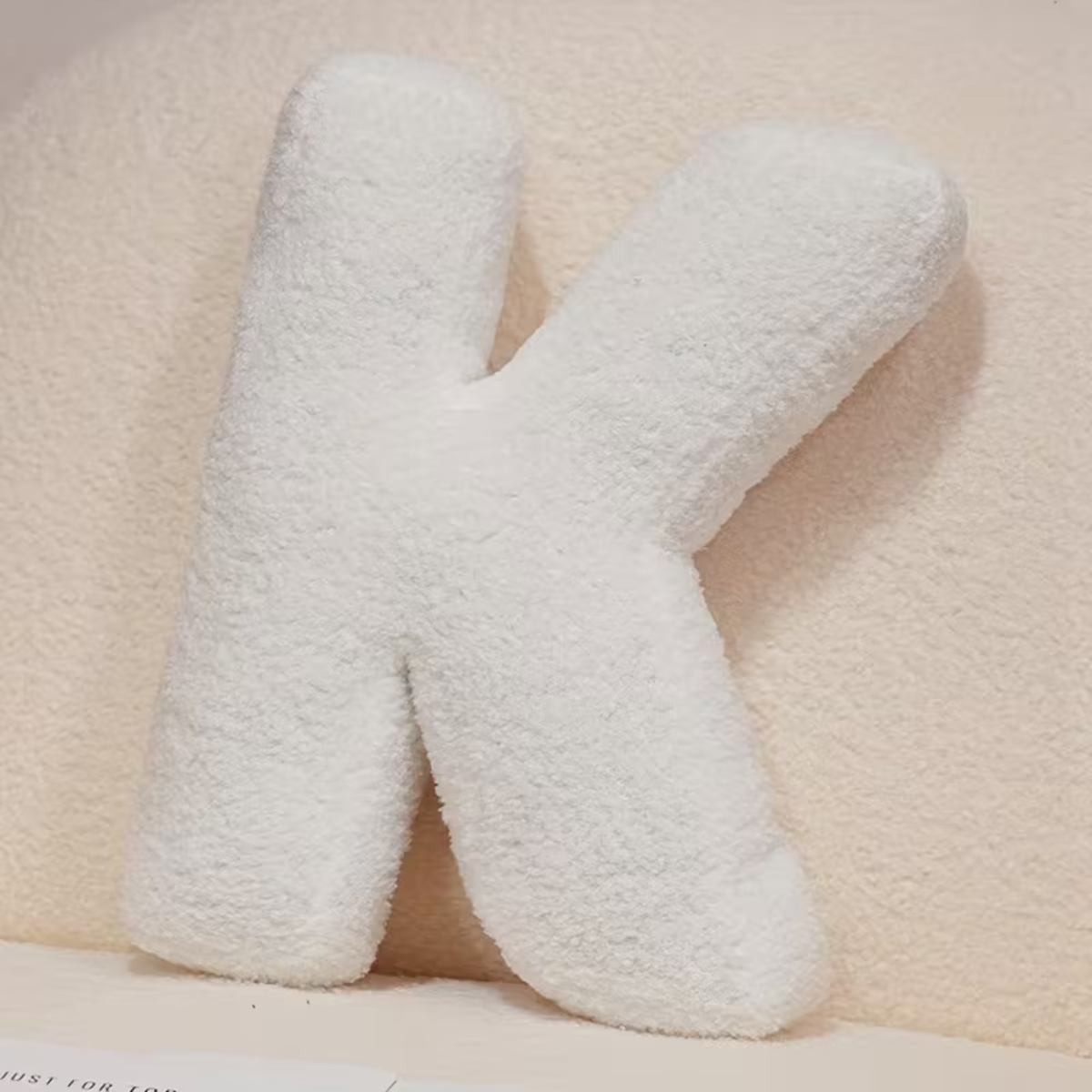 White Polyester Letter Decorative Pillow with PP Cotton Filling, view 21