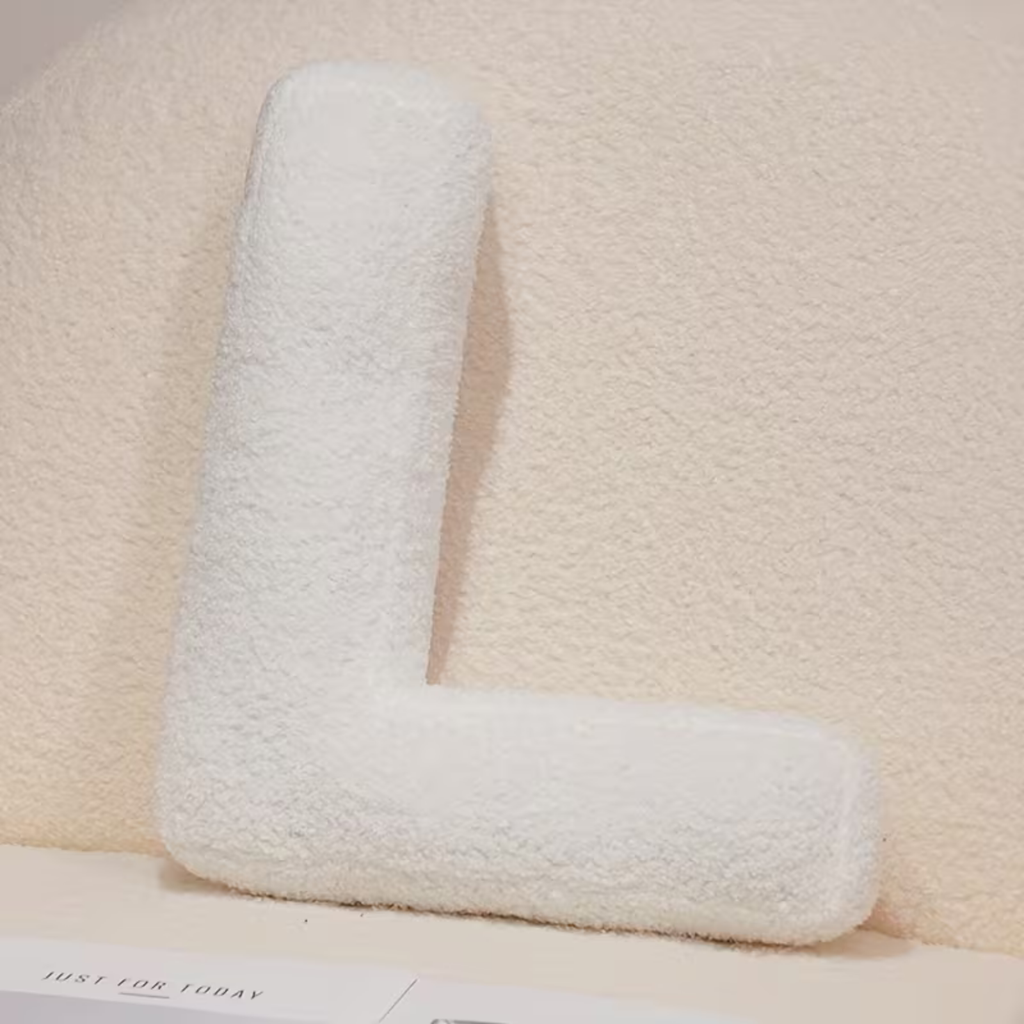 White Polyester Letter Decorative Pillow with PP Cotton Filling, view 22