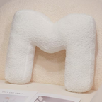 White Polyester Letter Decorative Pillow with PP Cotton Filling, view 23
