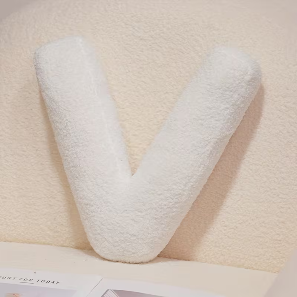 White Polyester Letter Decorative Pillow with PP Cotton Filling, view 32