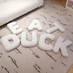 White Polyester Letter Decorative Pillow with PP Cotton Filling, view 7