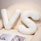 White Polyester Letter Decorative Pillow with PP Cotton Filling, view 8
