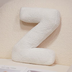 White Polyester Letter Decorative Pillow with PP Cotton Filling, view 9