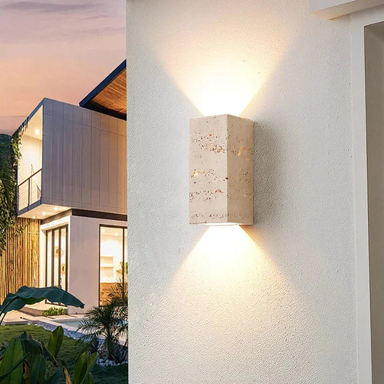 Willella Travertine Wall Lamp