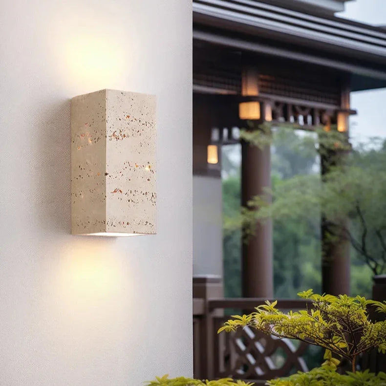 Willella Travertine Wall Lamp