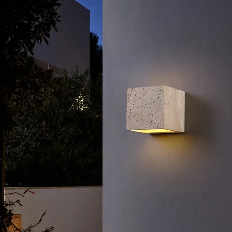 Willella Travertine Wall Lamp