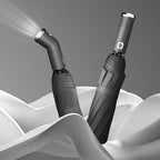 Windproof LED Parasol Umbrella with 10 Ribs and Automatic Opening and Closing