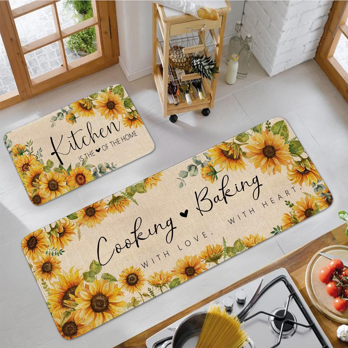 Wine-Themed Kitchen Runner Mat | Thrascher
