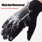 Winter Gloves with Fold-Back Thumb and Index Finger, Polyester + TPU, view 3