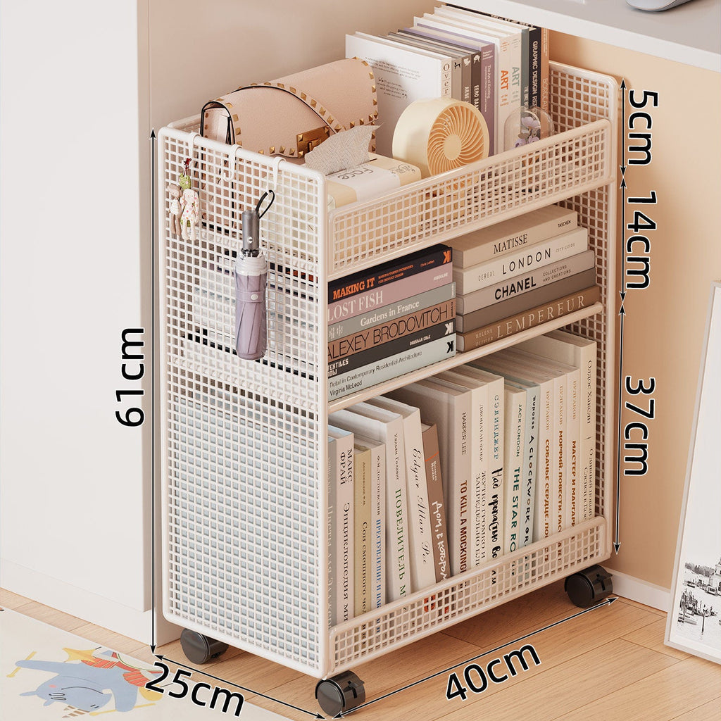 Wire Mesh Bookcase Organizer | Thrascher