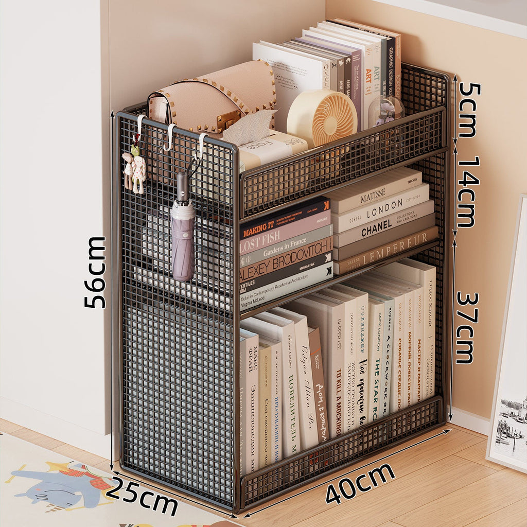 Wire Mesh Bookcase Organizer | Thrascher