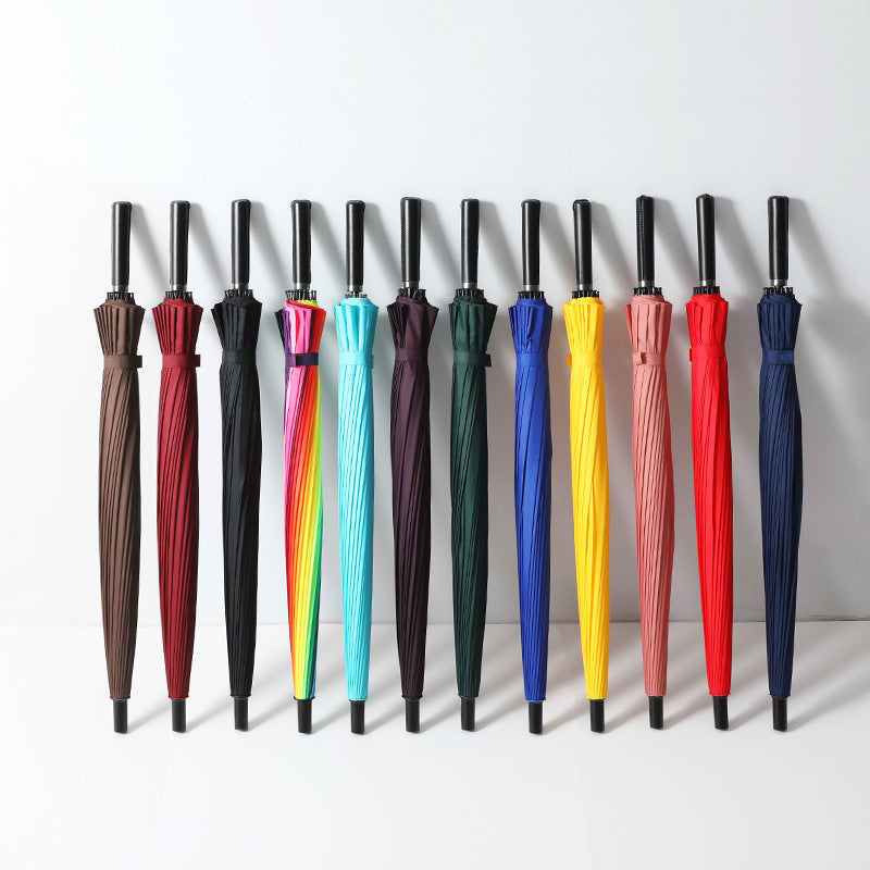 Women's Automatic Folding Umbrella with Ergonomic Handle, Windproof Design