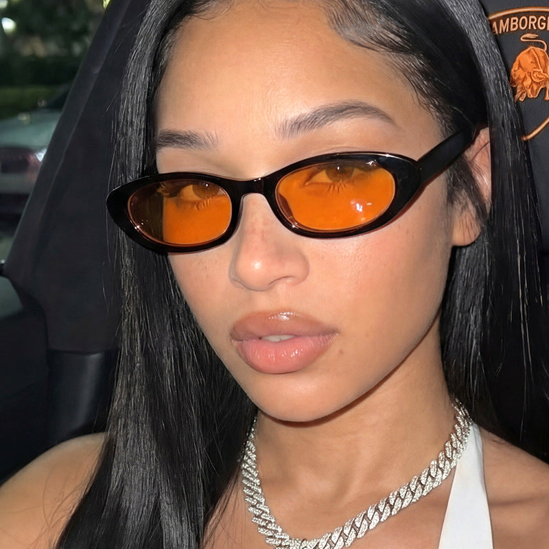 Women's Cat-Eye Sunglasses with Plastic Frame and Protective UV Filter, view 2