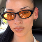 Women's Cat-Eye Sunglasses with Plastic Frame and Protective UV Filter