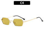 Women's Chic Hexagonal Frame Sunglasses for Beach and Everyday Wear, view 4