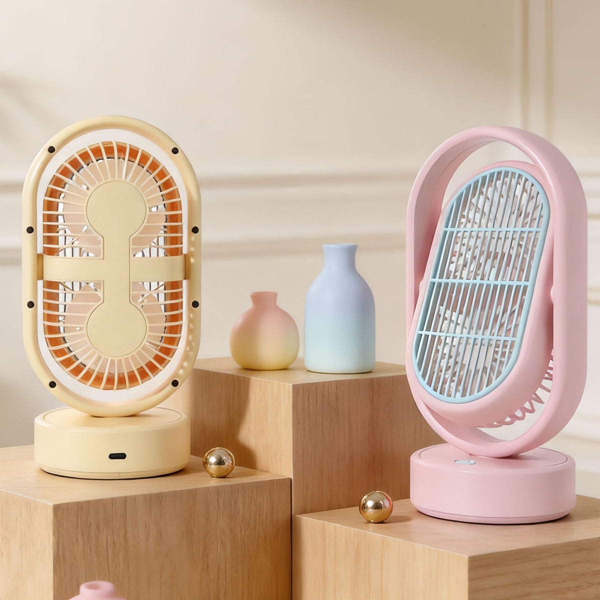 Women's Functional Table Fan with Adjustable Tilt, Compact Lightweight Design, view 3