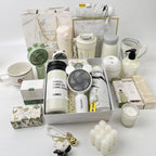 Women's Gift Set with Ceramic Mug, Compact UV Umbrella and Artificial Flowers, view 3