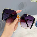 Women's Oversized Square-Lens Sunglasses with Glamorous Frame, view 6