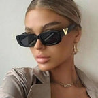 Women's Retro Cat-Eye Sunglasses with Plastic Frame and UV400 Lenses, view 2