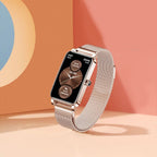 Women's Smartwatch with 1.45-Inch Touchscreen, Stainless Steel Band, view 2