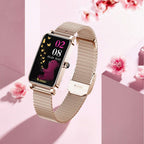 Women's Smartwatch with 1.45-Inch Touchscreen, Stainless Steel Band, view 5