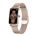 Women's Smartwatch with 1.45-Inch Touchscreen, Stainless Steel Band
