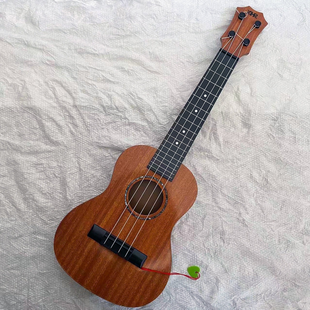 Wood Ukulele with Lightweight Portable Design and Tuning Pegs, view 10