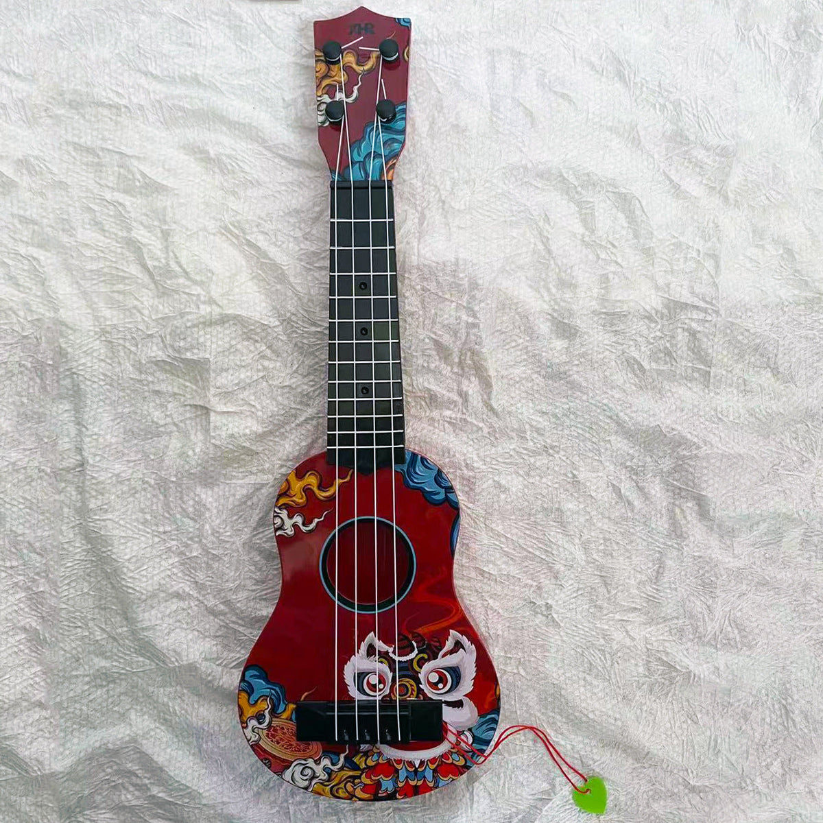 Wood Ukulele with Lightweight Portable Design and Tuning Pegs, view 11
