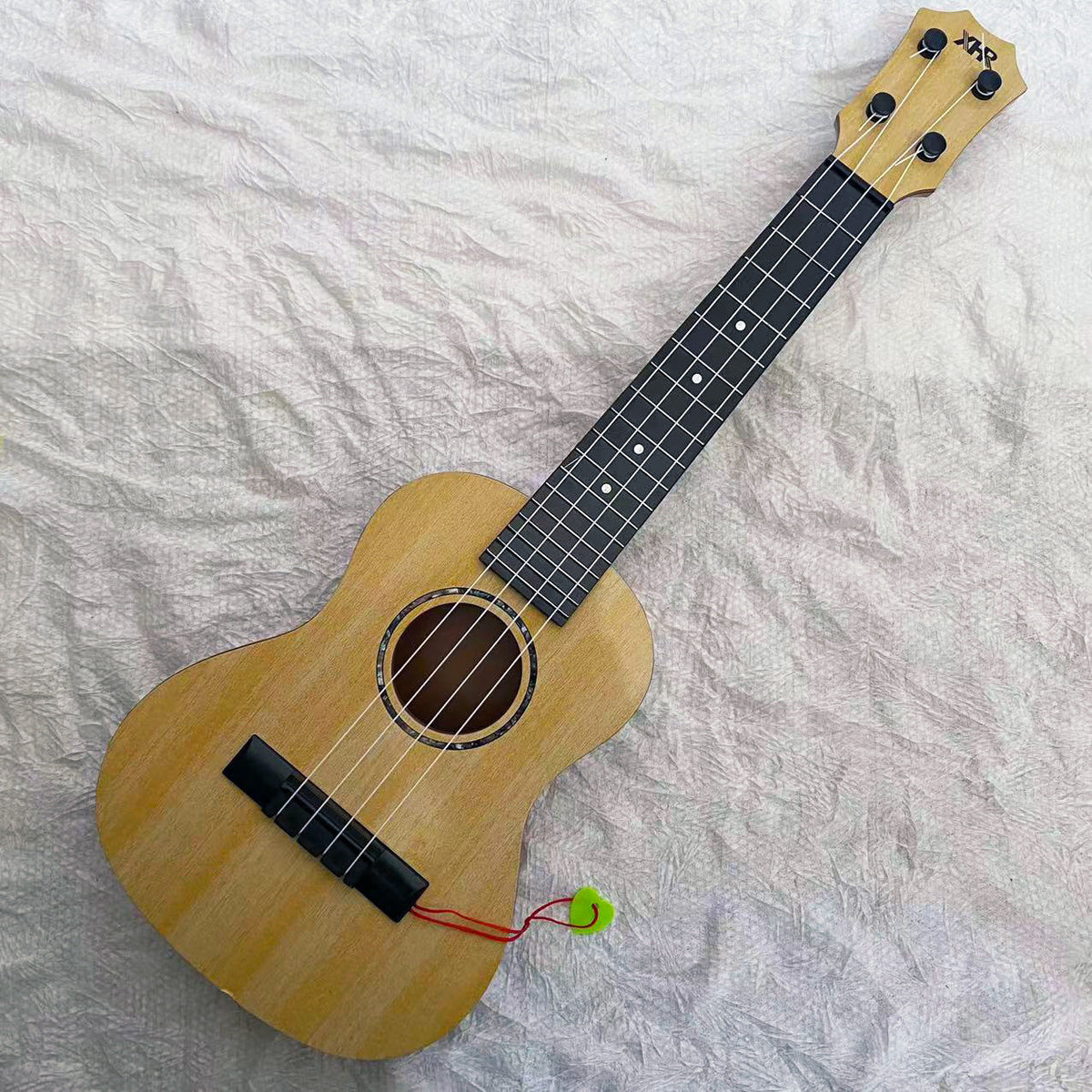 Wood Ukulele with Lightweight Portable Design and Tuning Pegs, view 15