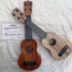 Wood Ukulele with Lightweight Portable Design and Tuning Pegs, view 5