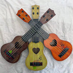 Wood Ukulele with Lightweight Portable Design and Tuning Pegs, view 7