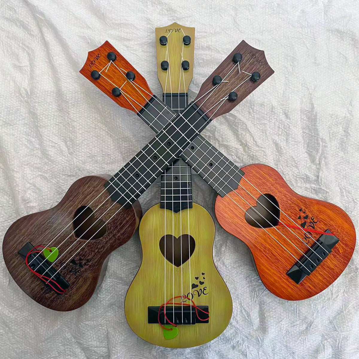 Wood Ukulele with Lightweight Portable Design and Tuning Pegs, view 7