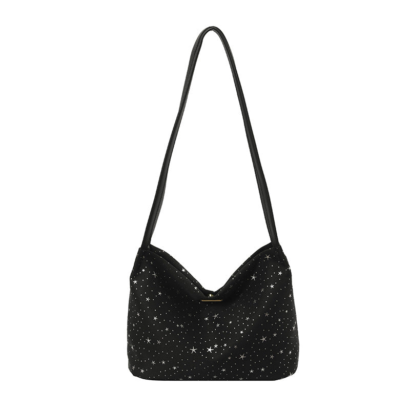 WoStylish Star-Embellished Hobo Bag, view 11