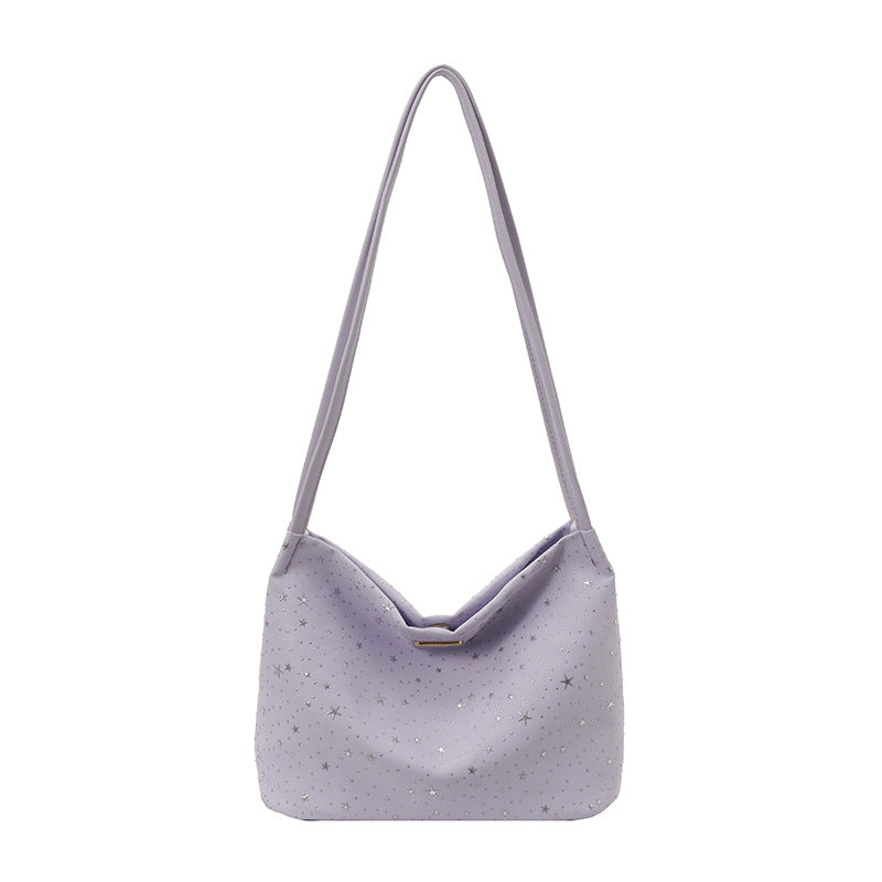 WoStylish Star-Embellished Hobo Bag, view 6