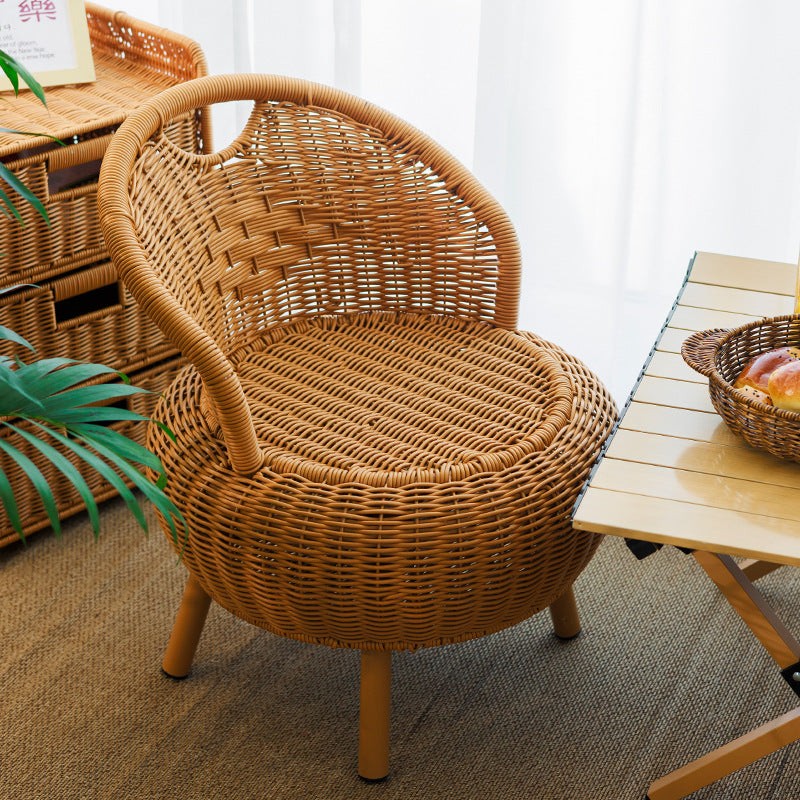 Woven Rattan Lounge Chair | Thrascher