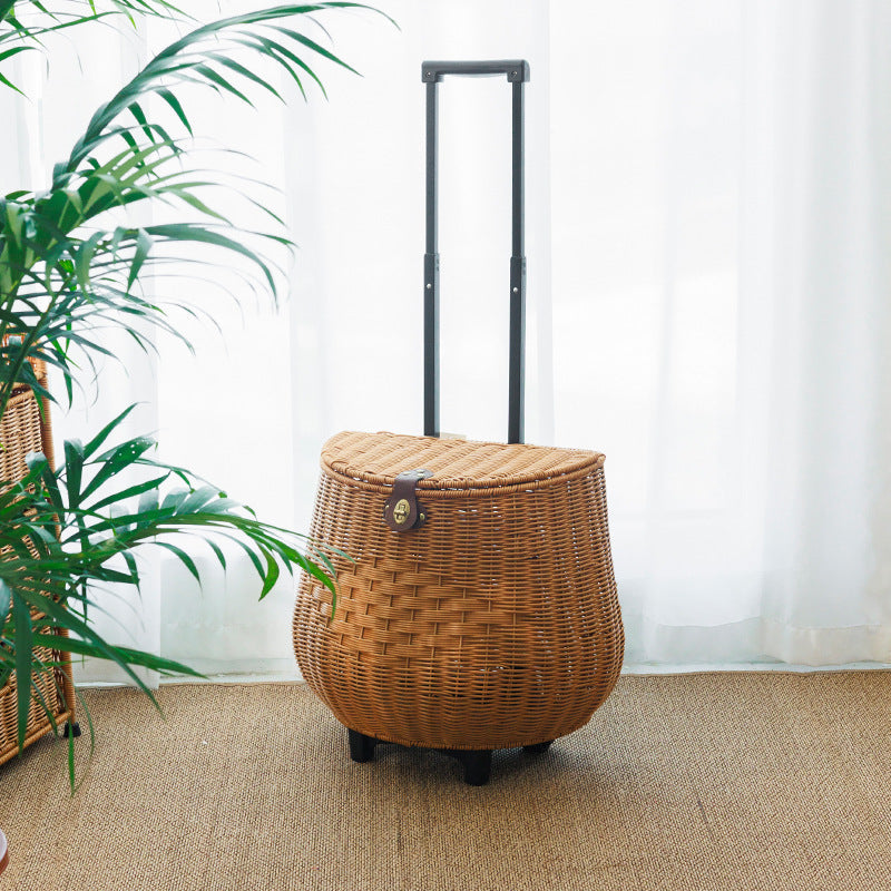 Woven Rattan Lounge Chair | Thrascher