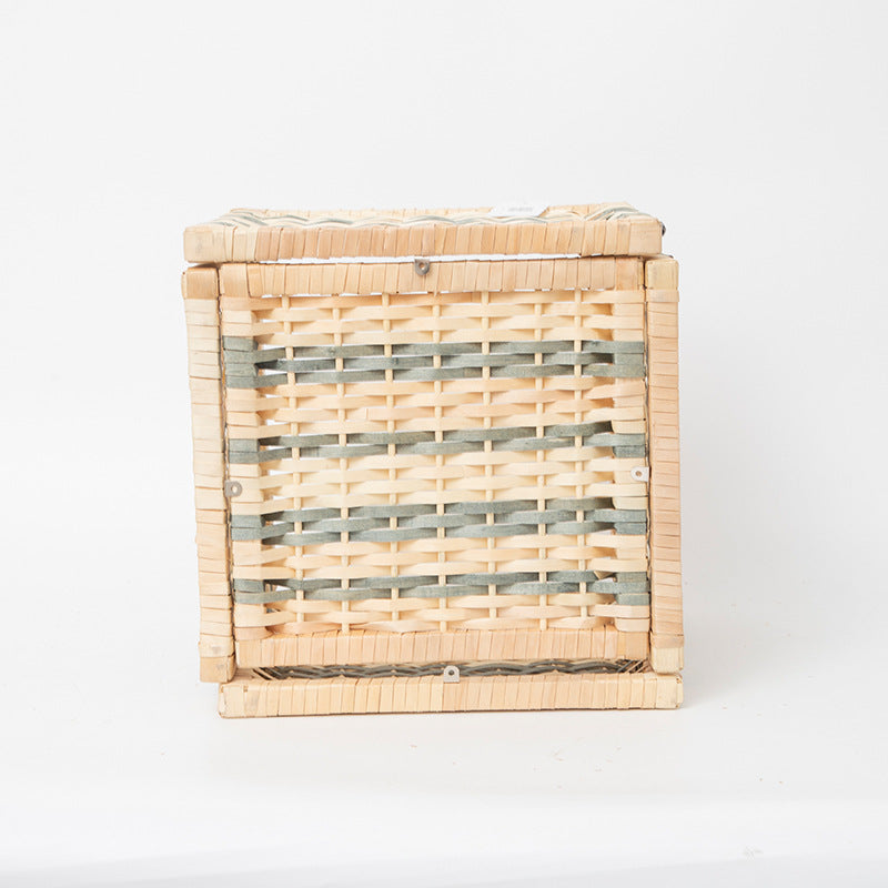 Woven Storage Basket with Removable Lid | Thrascher