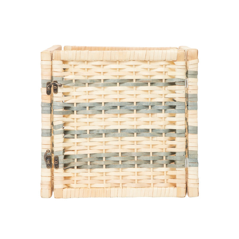 Woven Storage Basket with Removable Lid | Thrascher