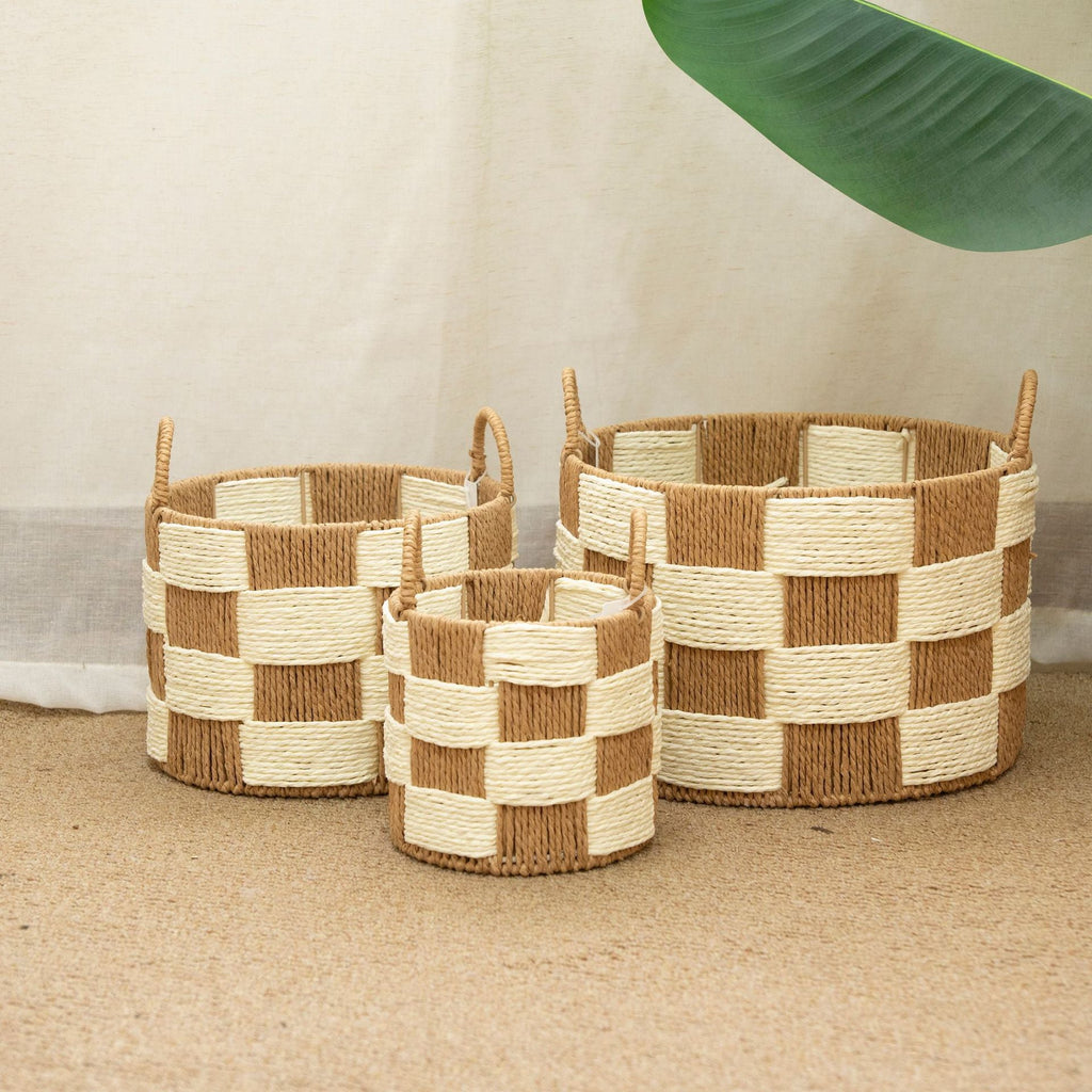 Woven Storage Baskets Red | Thrascher