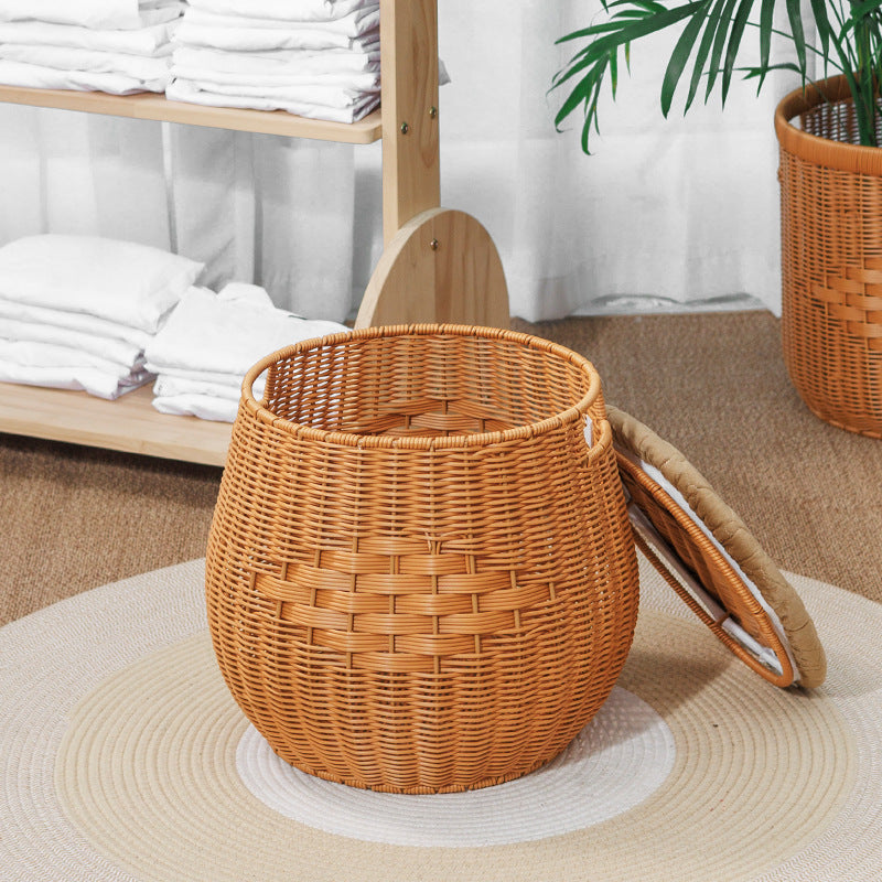 Woven Storage Ottoman | Thrascher