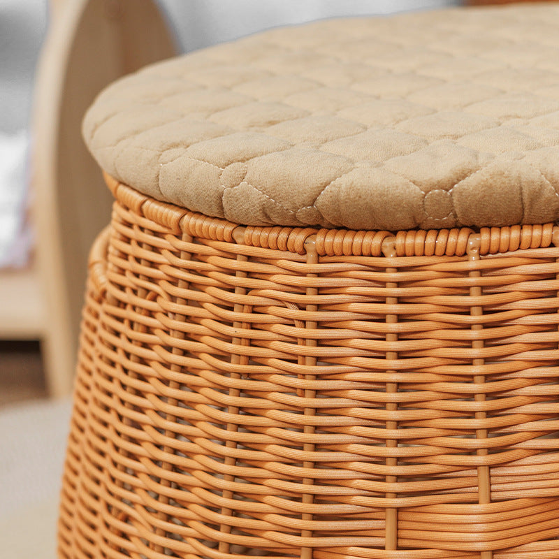 Woven Storage Ottoman | Thrascher