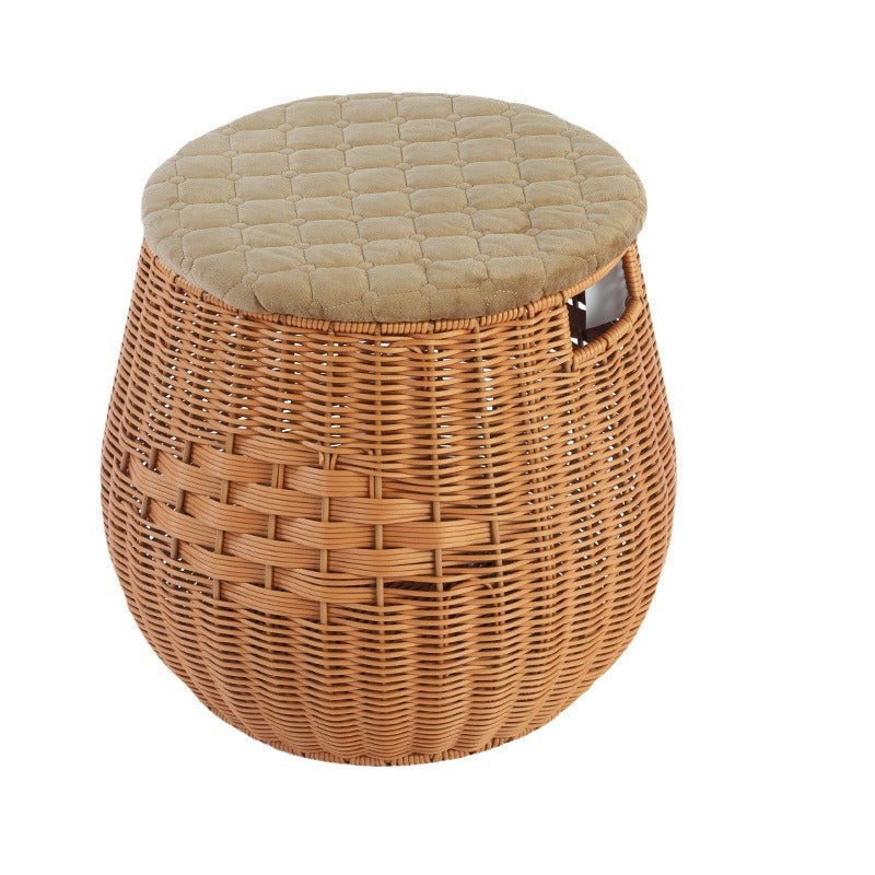 Woven Storage Ottoman | Thrascher