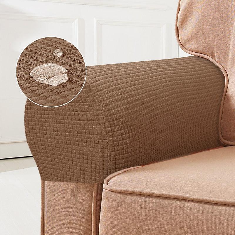 Stretch Spandex Armrest Covers for Chairs and Armchairs, Set of 2