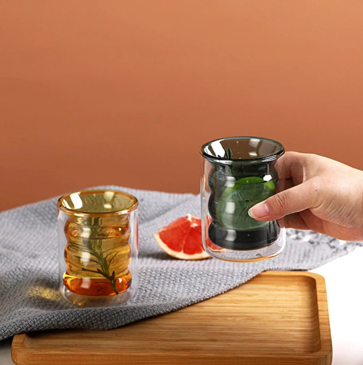 Yarfosa Double Glass Cup