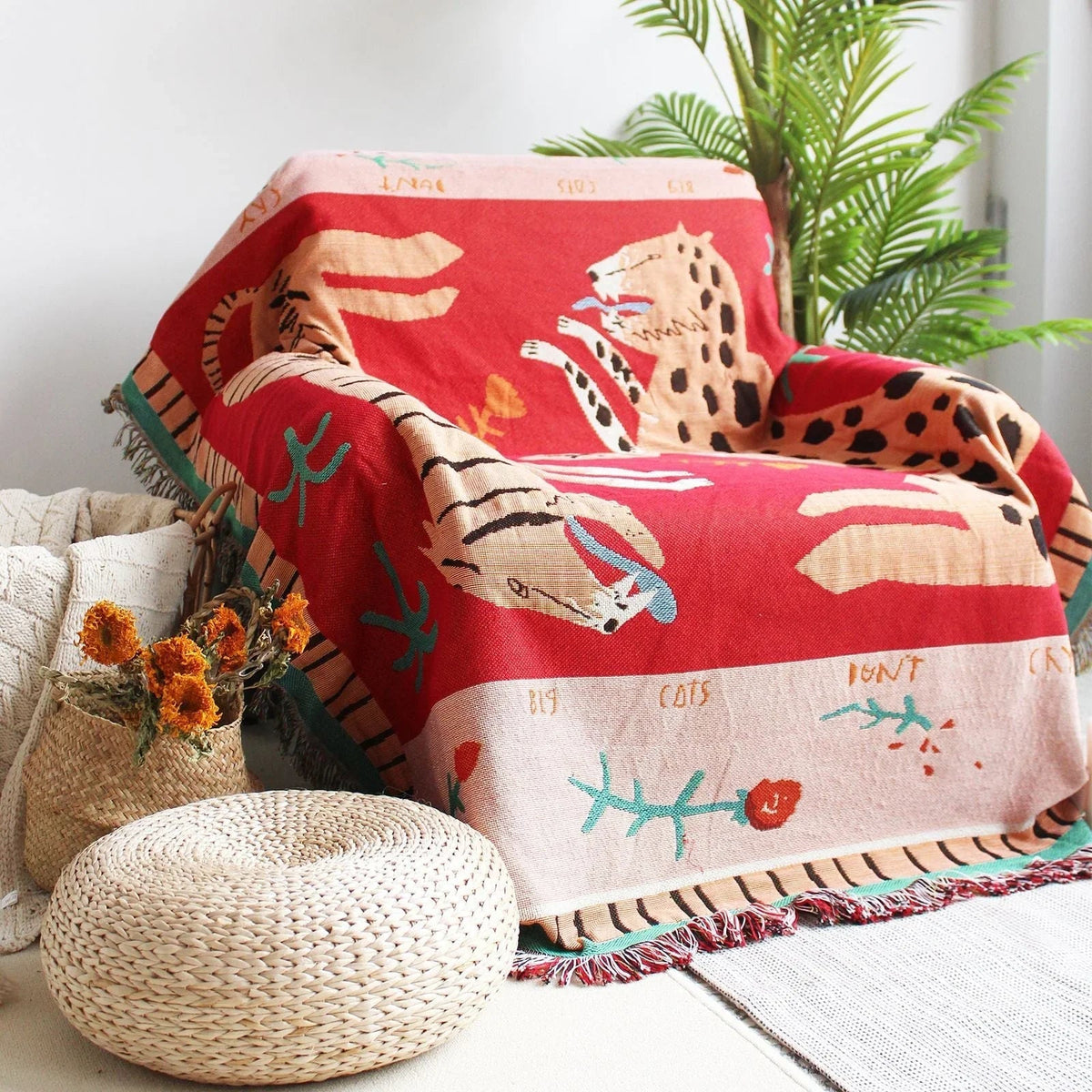 Yarnvia Woven Throw Blanket
