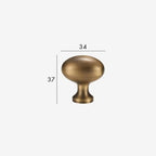 Zavelle Brass Cabinet Knob