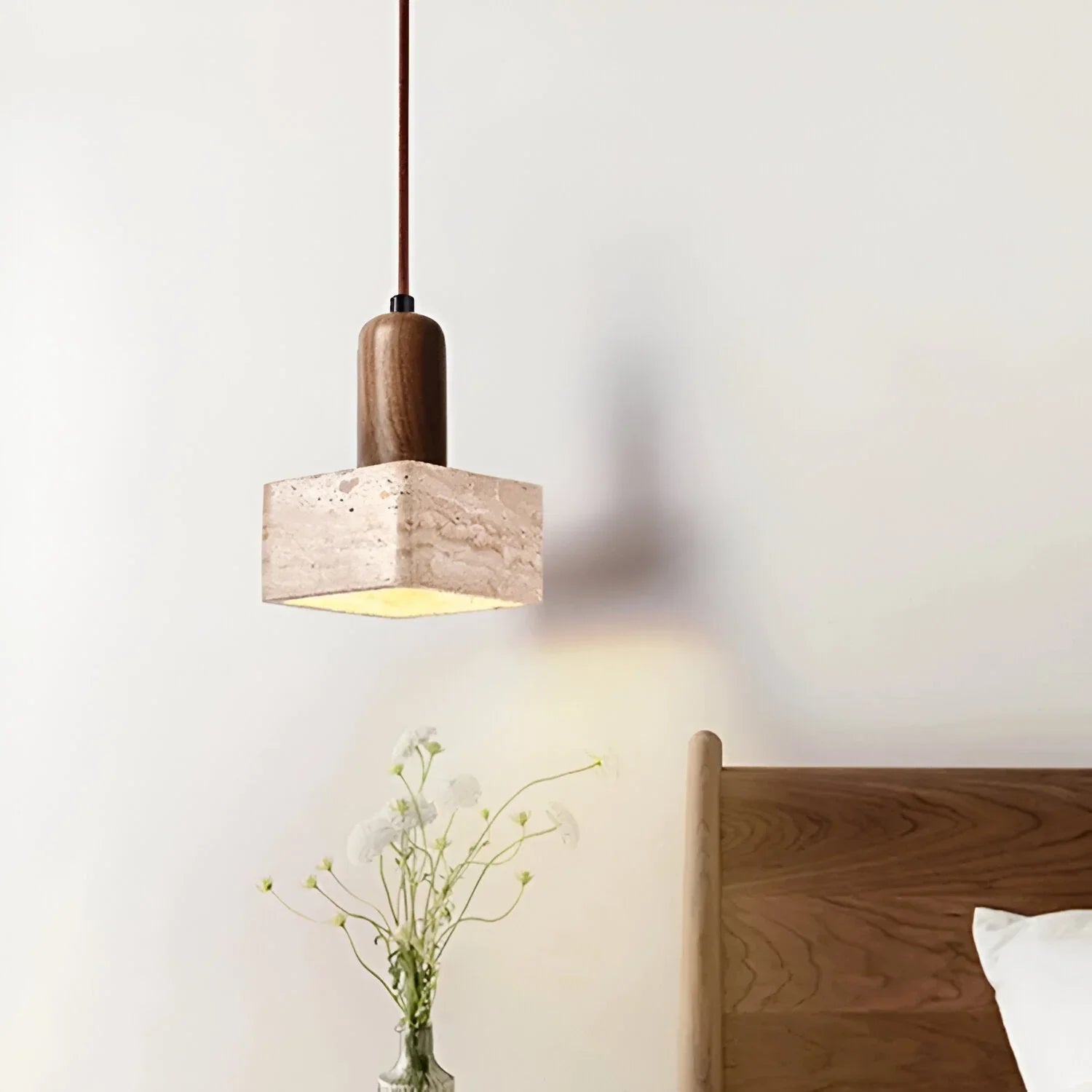 Zelsara Travertine Pendant Lamp